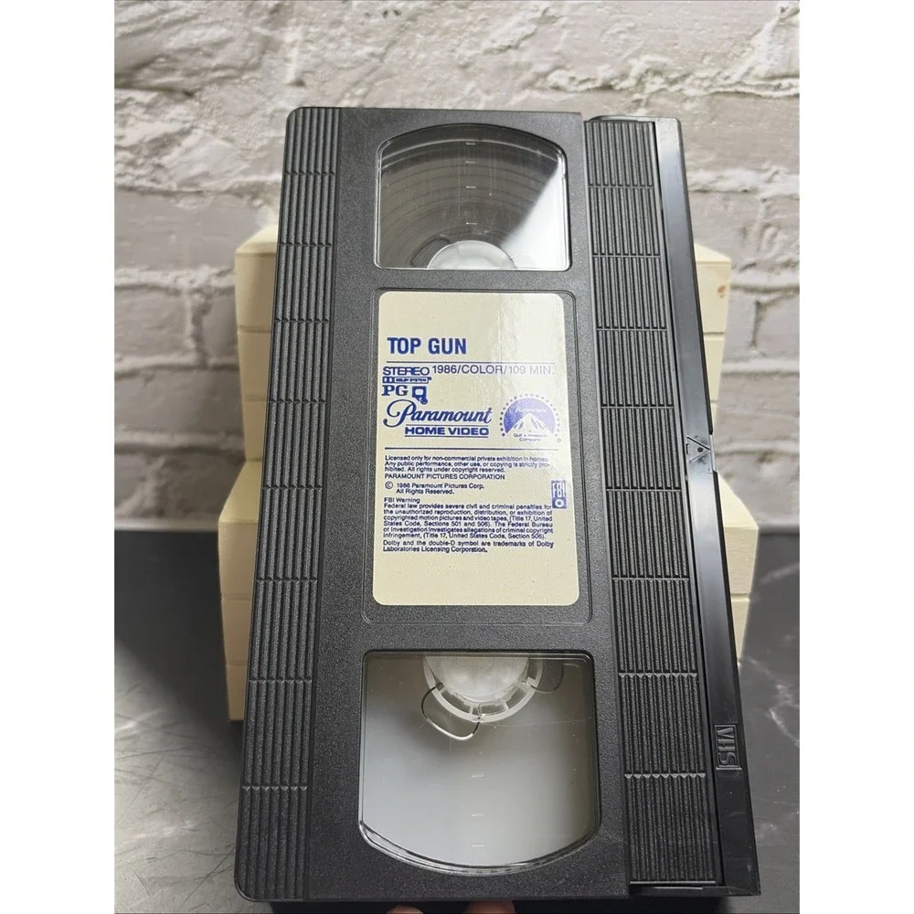 Top Gun VHS 1987 Paramount 75th Anniversary Tom Cruise Action Movie 1692